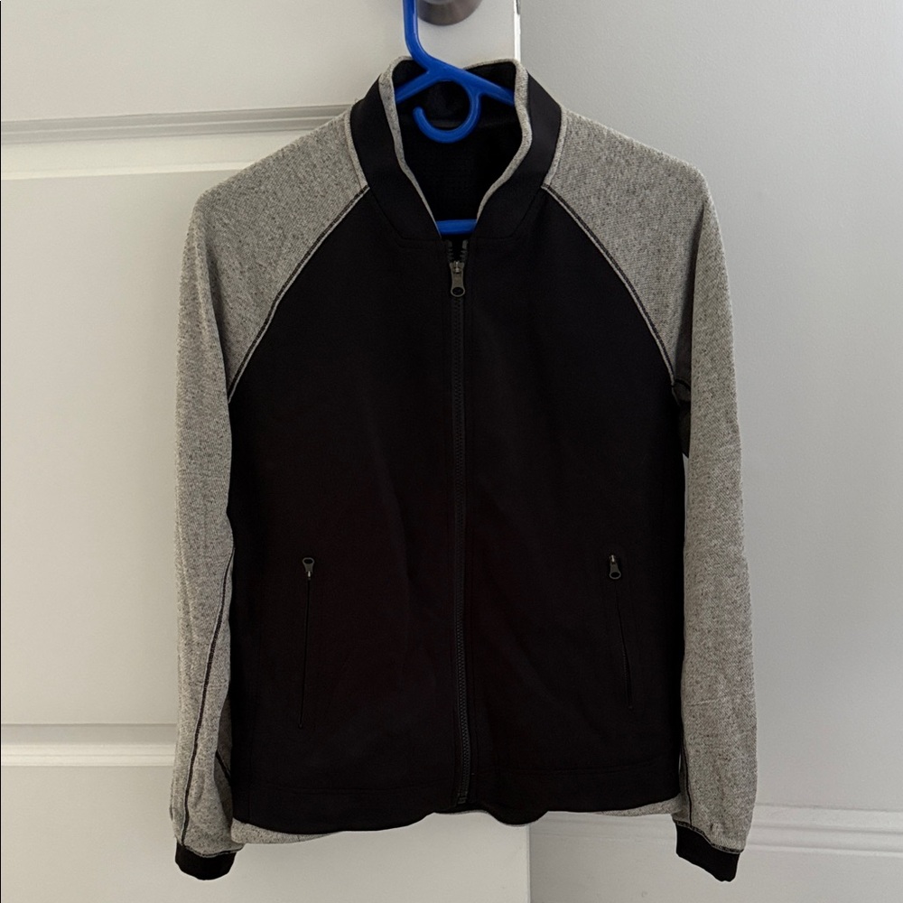 Lululemon baseball Black and Gray Zip-Up Jacket